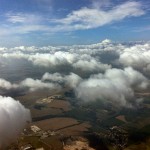 Wolken-Fetzen am Himmel über Gera